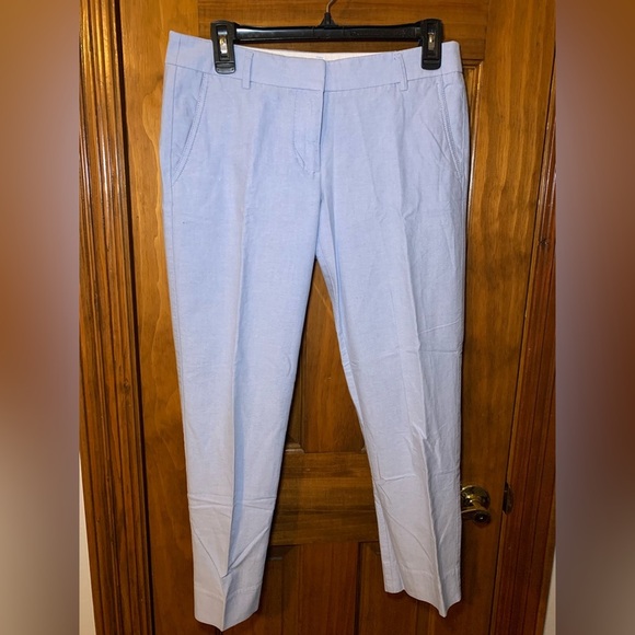 J Crew Factory Light Blue Cotton Chinos Size 4 Preppy Vintage - Picture 1 of 8